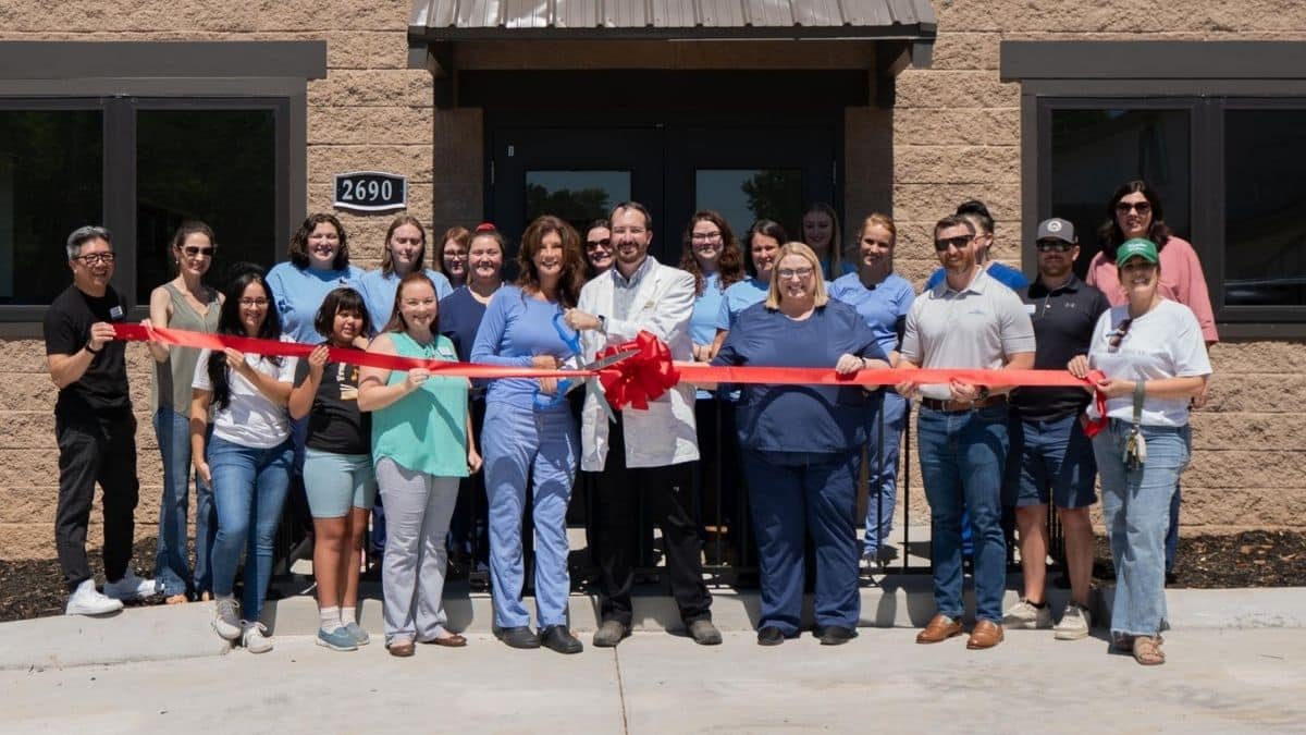 corner of modern building